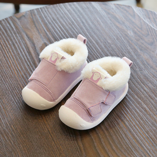 Warm Velvet Toddler Shoes - Non-Slip Cotton Winter Footwear