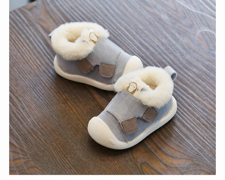 Warm Velvet Toddler Shoes - Non-Slip Cotton Winter Footwear