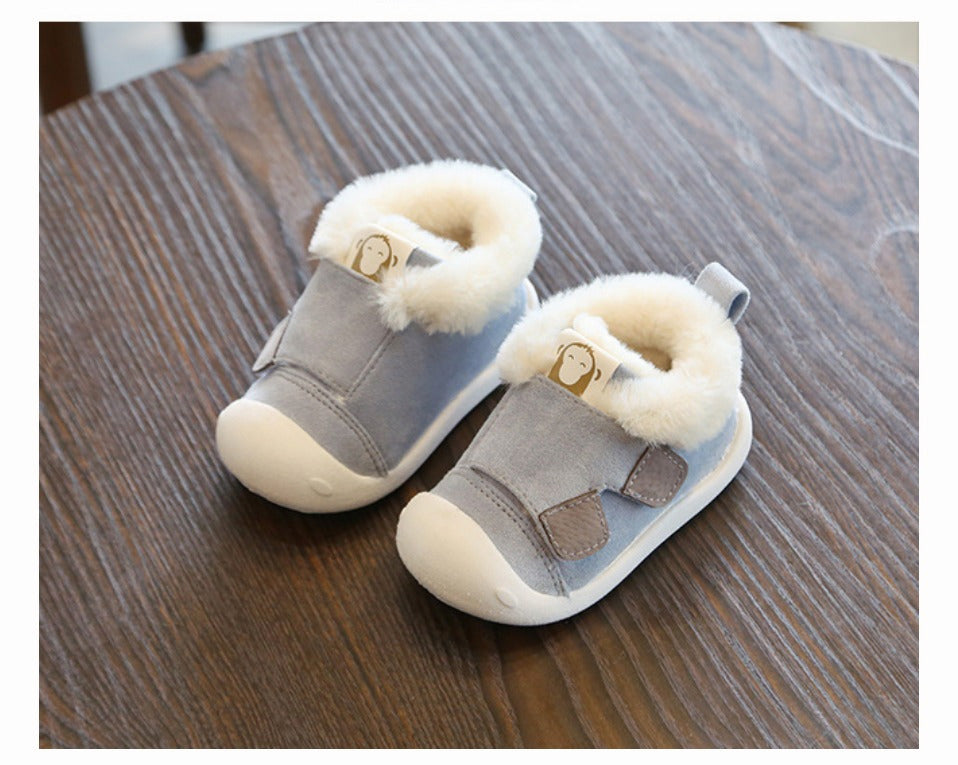 Warm Velvet Toddler Shoes - Non-Slip Cotton Winter Footwear