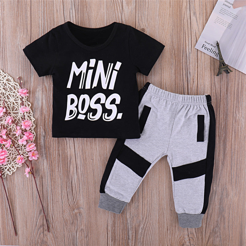 Boys Two-Piece Outfit Set - Toddler Casual Wear