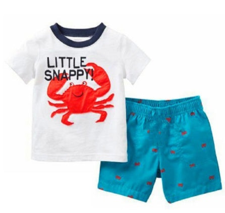 Boys Summer Outfit Set - Casual Two-Piece Suit