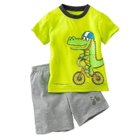 Boys Summer Outfit Set - Casual Two-Piece Suit