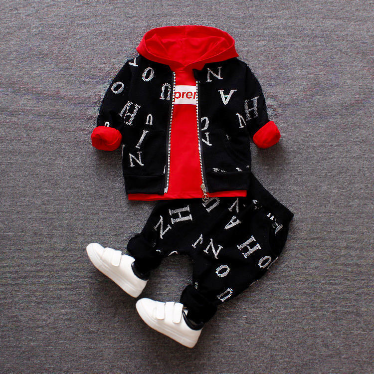 Kids Winter Cotton Outfit Set - Long Sleeve Top & Pants
