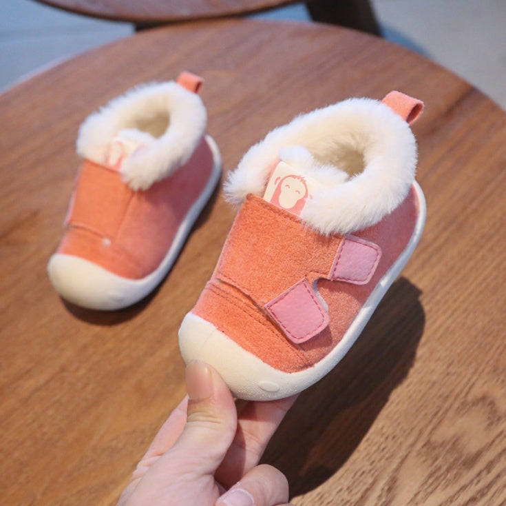 Warm Velvet Toddler Shoes - Non-Slip Cotton Winter Footwear