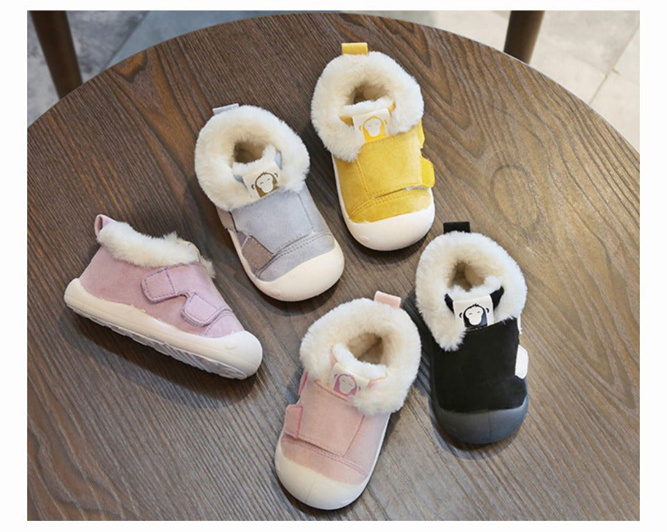 Warm Velvet Toddler Shoes - Non-Slip Cotton Winter Footwear