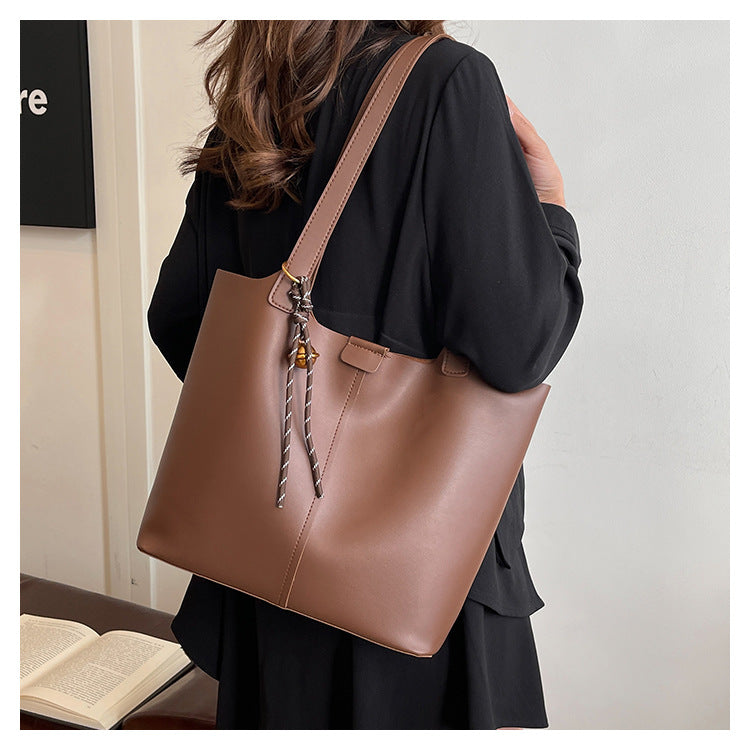 Women's Versatile Commuter Shoulder Bag - PU Leather Handbag