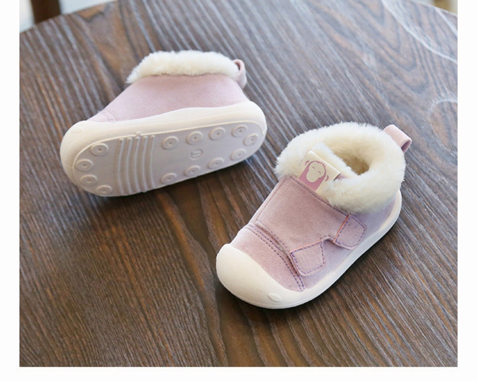 Warm Velvet Toddler Shoes - Non-Slip Cotton Winter Footwear