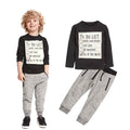 Boys Cotton Clothing Set - Long Sleeve T-Shirt & Pants (Ages 3-7)