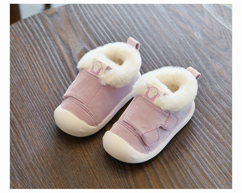 Warm Velvet Toddler Shoes - Non-Slip Cotton Winter Footwear