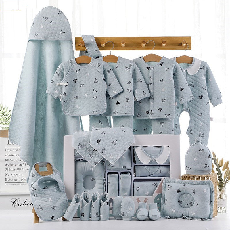 Newborn Baby Gift Box Set - 22-Piece Cotton Winter Essentials