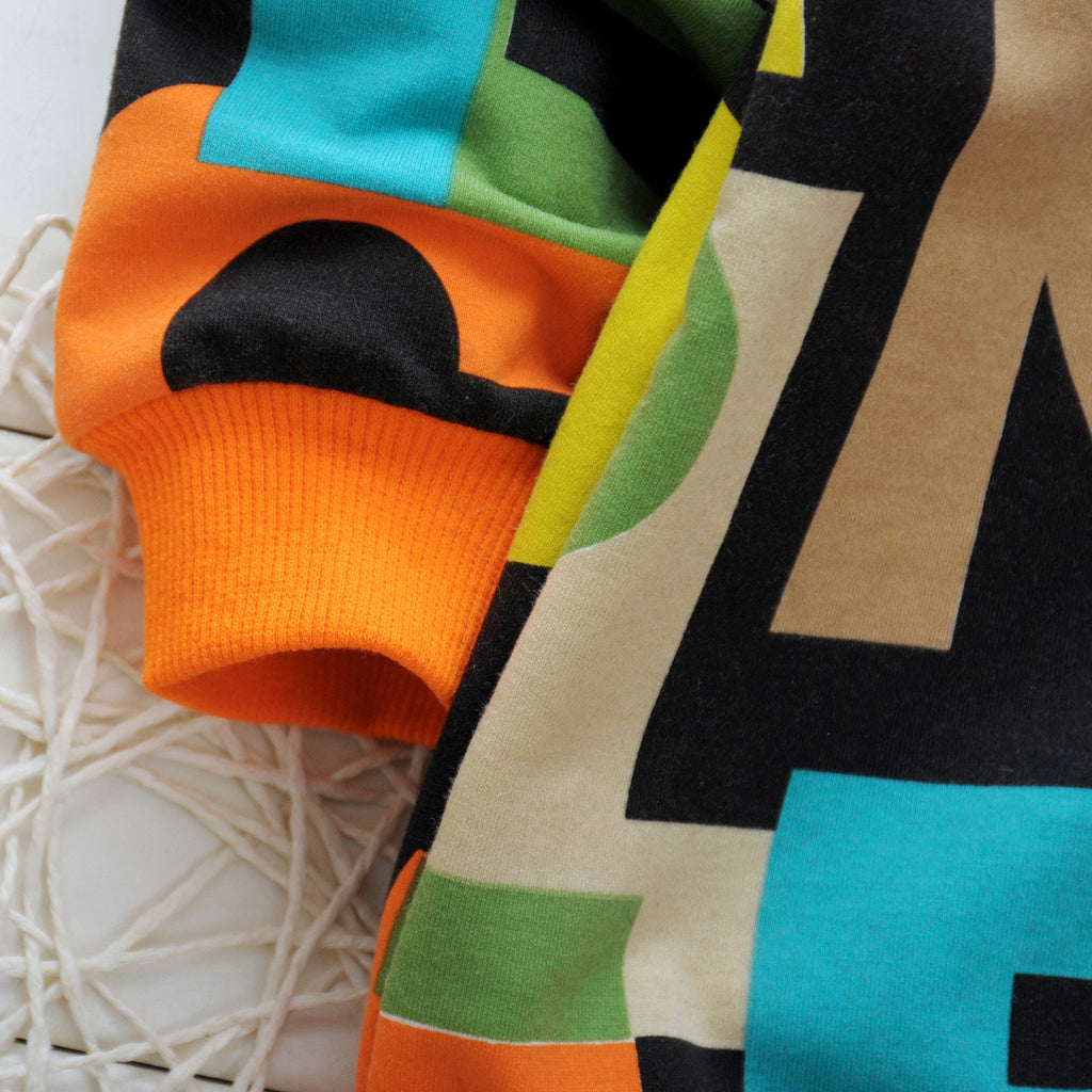 Kids Cartoon Sweater Set - Two-Piece Spring Outfit