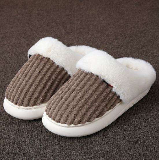 Plush Coral Fleece Slippers - Thickened Winter House Slippers