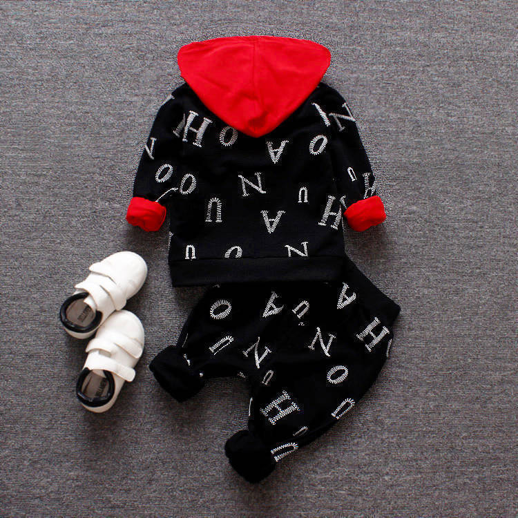 Kids Winter Cotton Outfit Set - Long Sleeve Top & Pants