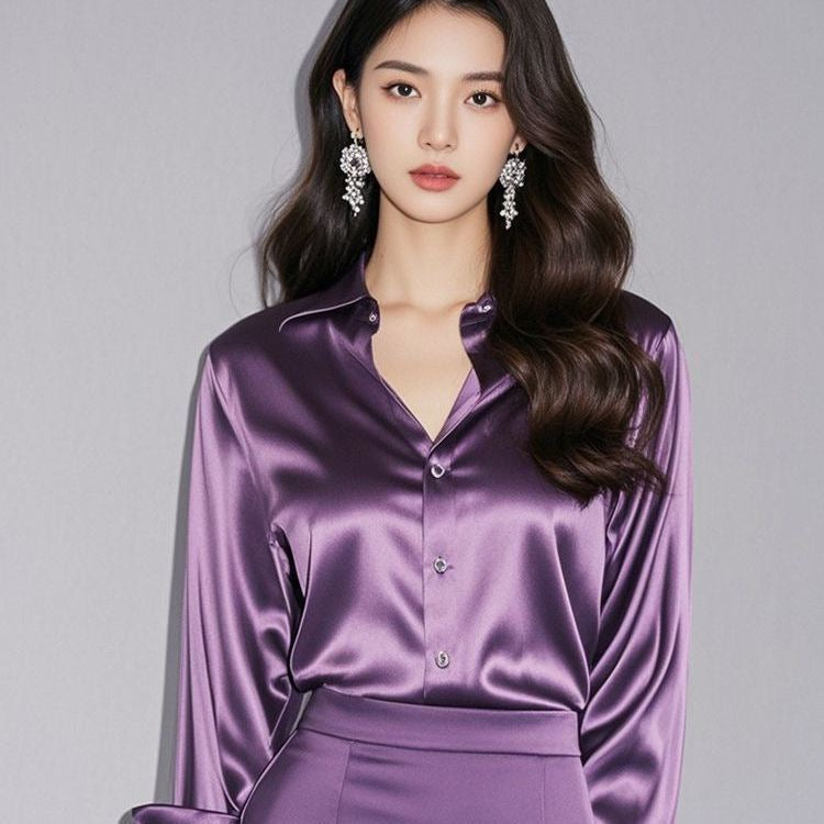 French Style Women's Shirt - Fashionable Chic Blouse