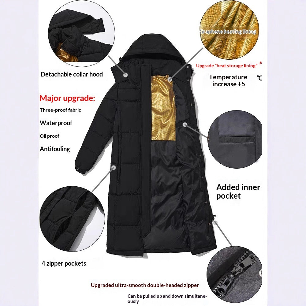Over-the-knee Padded Down Jacket
