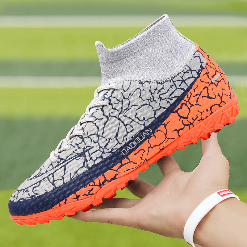 High-Top Soccer Training Shoes - Youth Student Football Cleats