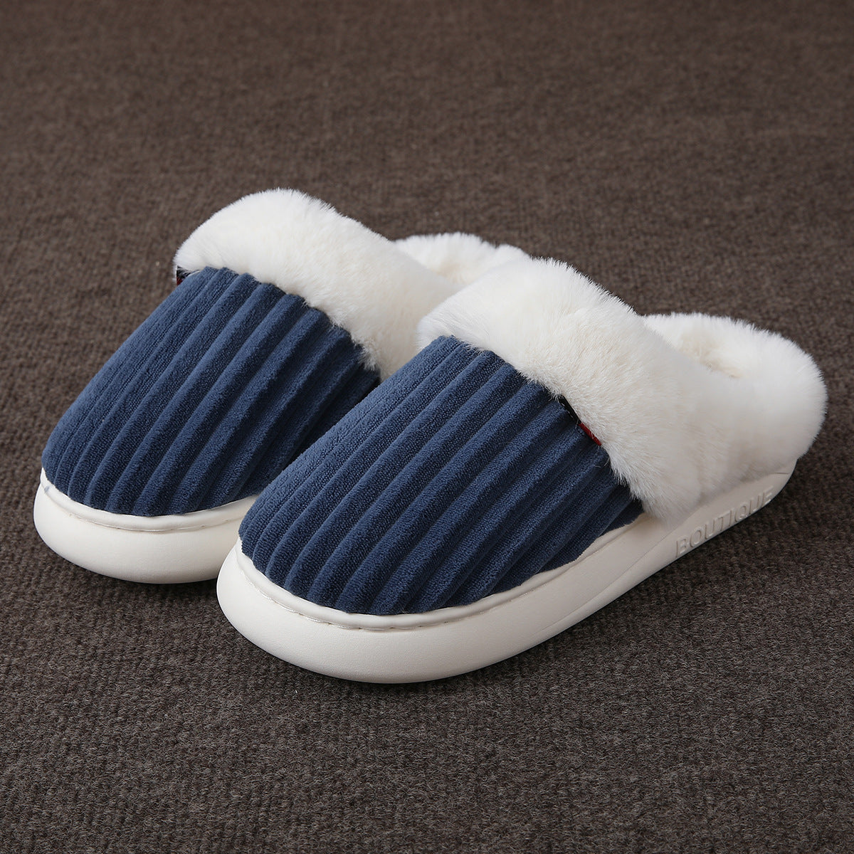 Plush Coral Fleece Slippers - Thickened Winter House Slippers