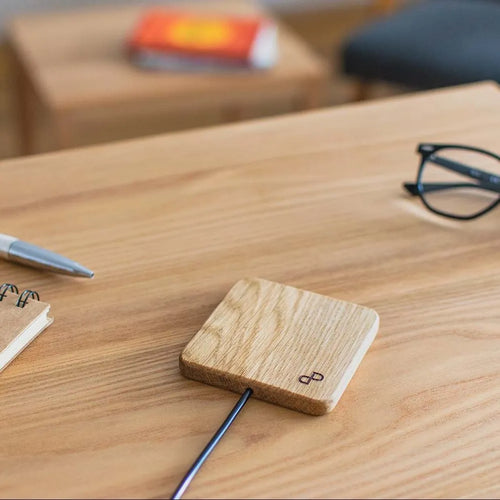 Handcrafted Wooden Wireless Charger - Fast Charging Station for iPhone & Android