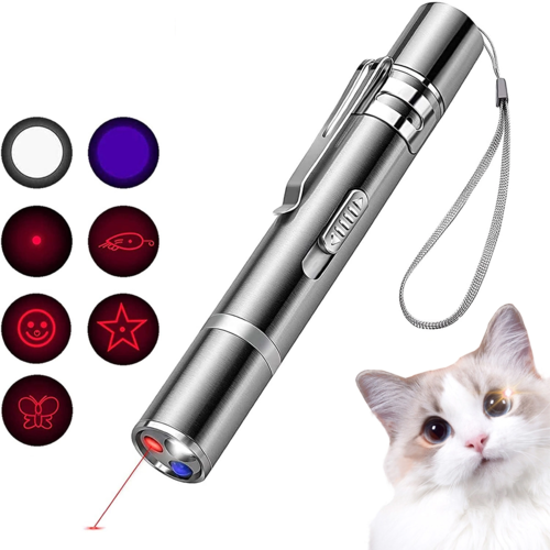 Interactive LED Laser Pointer Cat Toy - Pet Training Exercise Tool