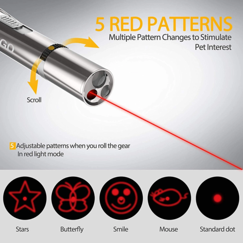 Interactive LED Laser Pointer Cat Toy - Pet Training Exercise Tool