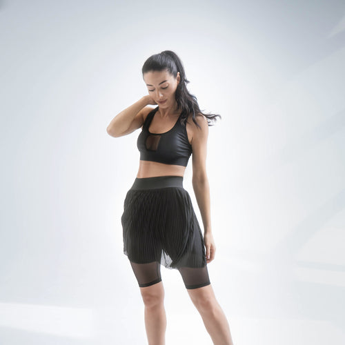 Women's Mini Plessy Mesh Skirt - Active Sports Tennis Running Skirt