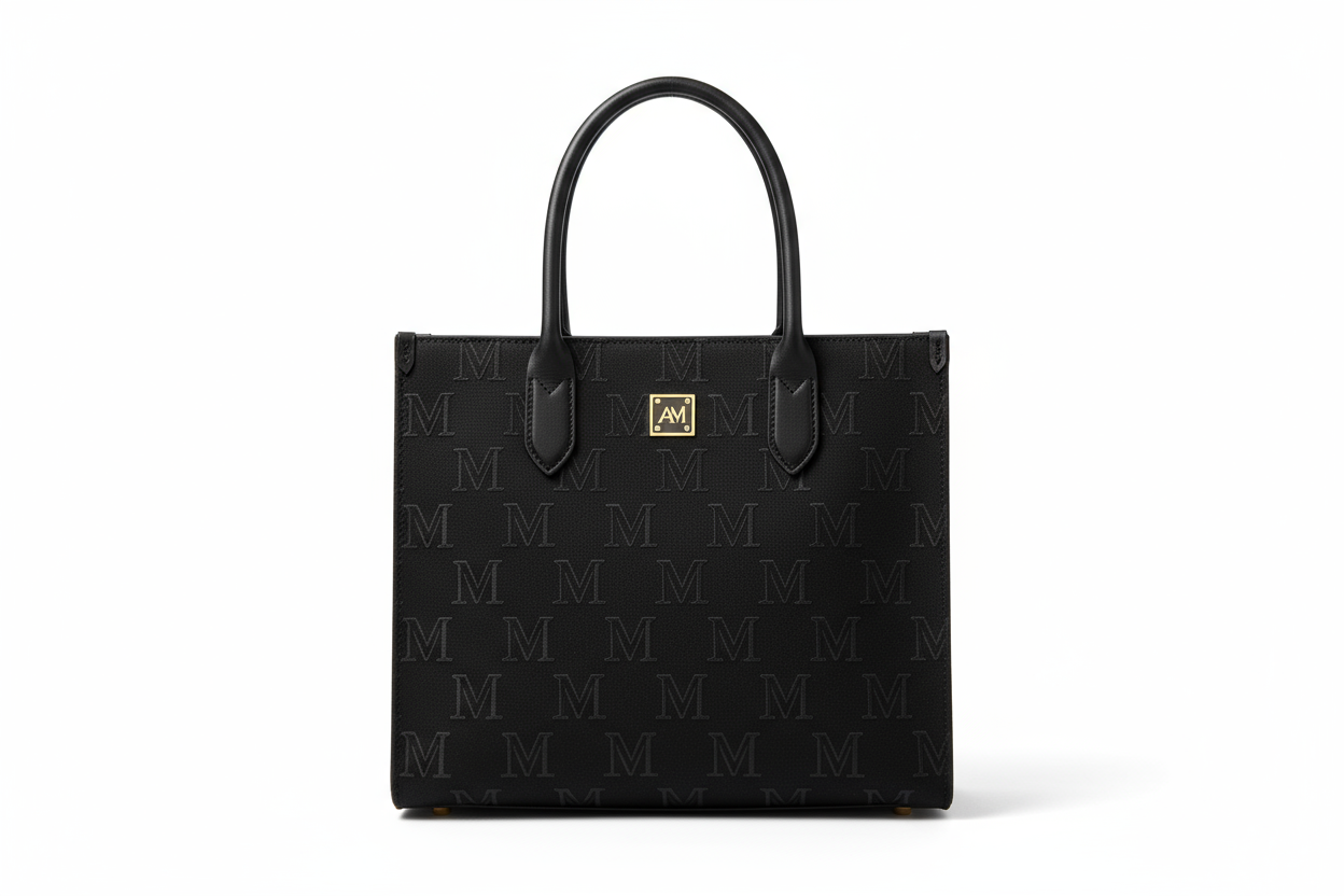 Monogram Tote Bag black