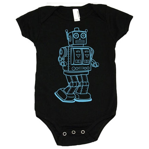 Vintage Robot Baby Bodysuit - Retro Design Onesie
