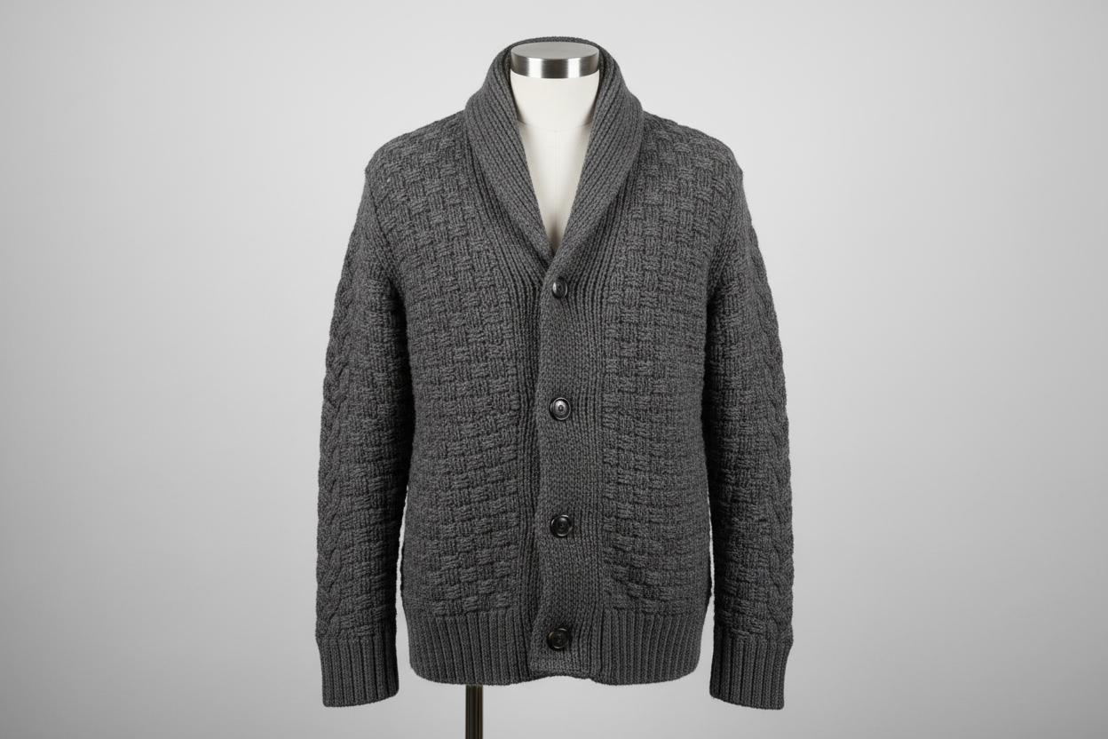 Textured Cardigan – Luxe charkol