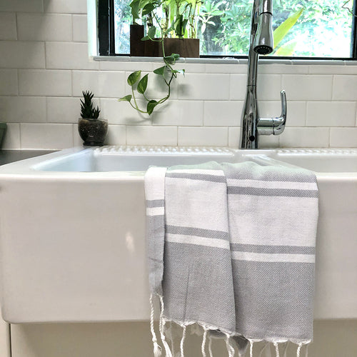Essential Stripe Turkish Hand Towel - Soft Cotton Bath Towel